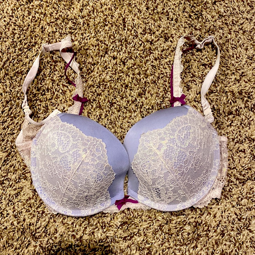 Purple VS Lace Push-Up Bra